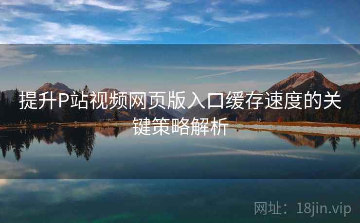 提升P站视频网页版入口缓存速度的关键策略解析