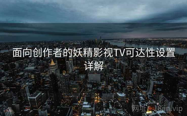 面向创作者的妖精影视TV可达性设置详解