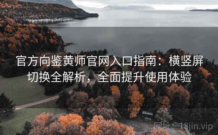 官方向鉴黄师官网入口指南：横竖屏切换全解析，全面提升使用体验