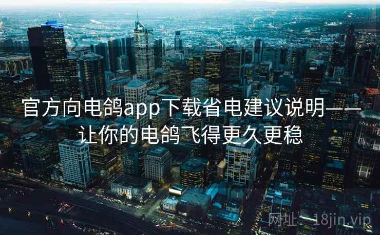 官方向电鸽app下载省电建议说明——让你的电鸽飞得更久更稳